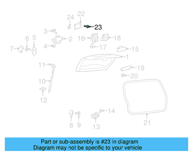 License Plate Bracket Bolt N-104-065-05 - View 2
