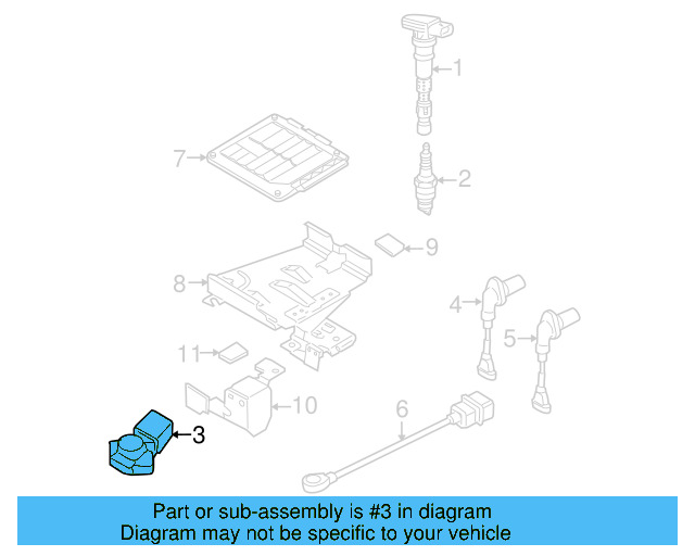 Pressure Sensor 03G-906-051-D - View 13
