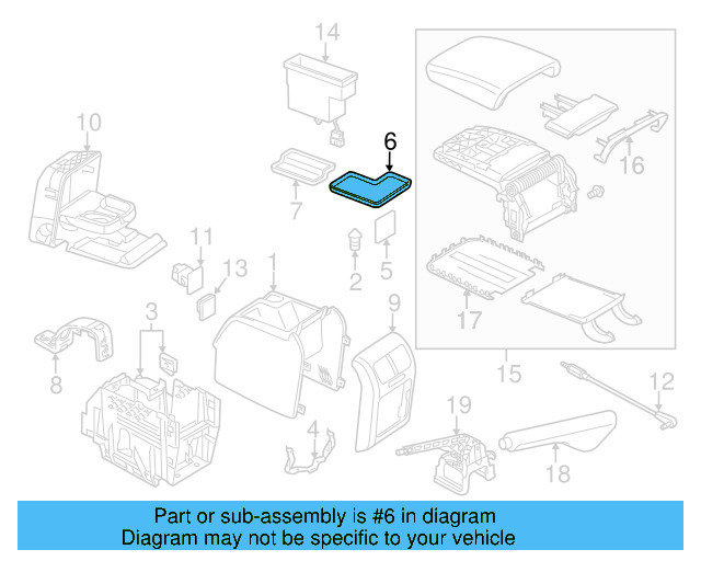 Console Mat 1K0-863-328-B-82V - View 16