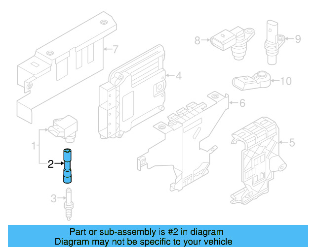Direct Ignition Coil Boot 06K-905-199-A