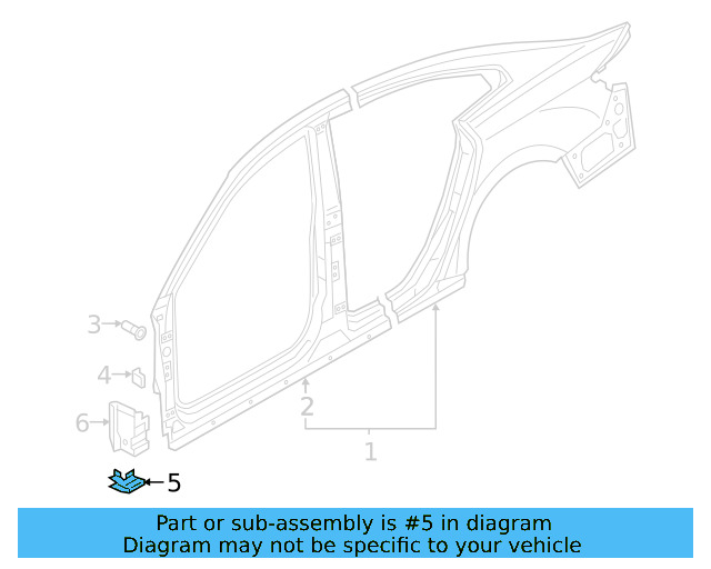 Aperture Panel Lower Bracket 3G0-810-333