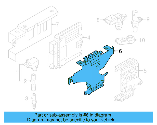 ECM Holder 5Q0-906-507-F - View 25