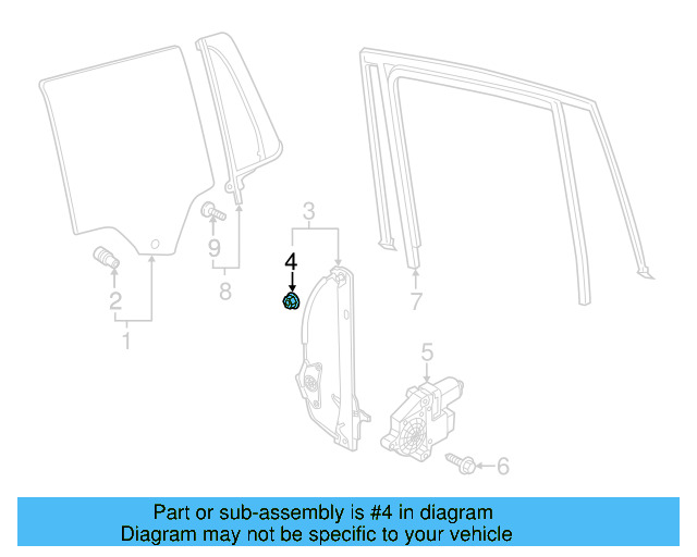 Window Regulator Nut N-904-560-02 - View 31