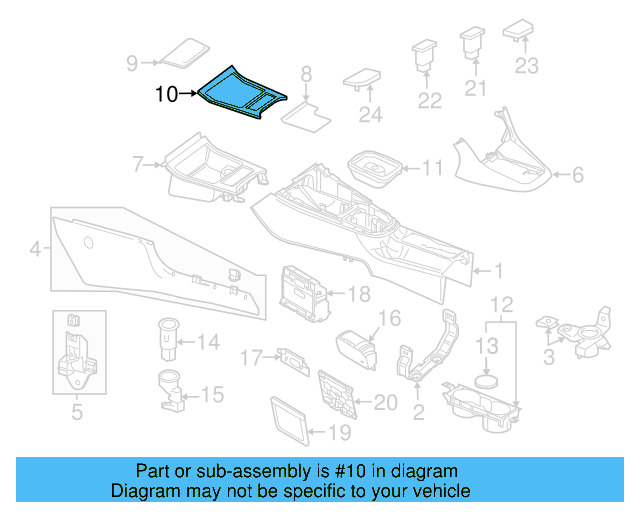 Front Trim 5K0-863-487-A-1QB - View 19