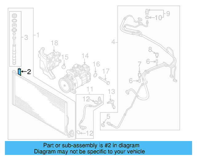 Condenser Gasket 7P0-820-877 - View 2