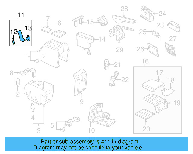 Console Armrest Cover 1K0-864-207-F-77H - View 18