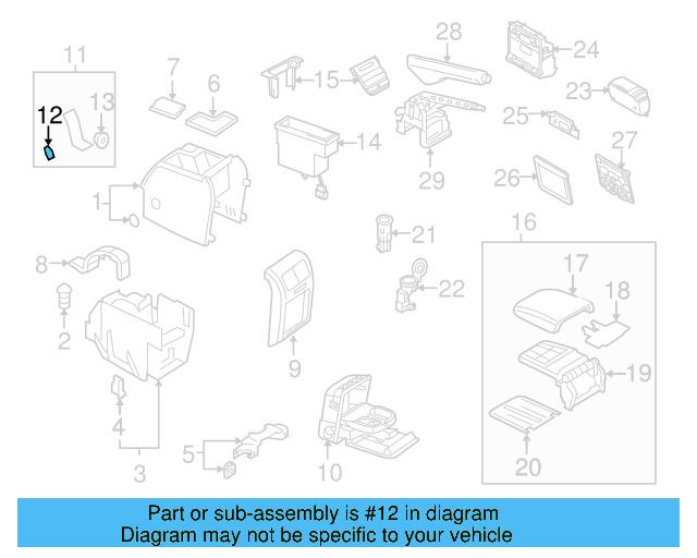 Armrest Base 3B0-867-174-7DE - View 29