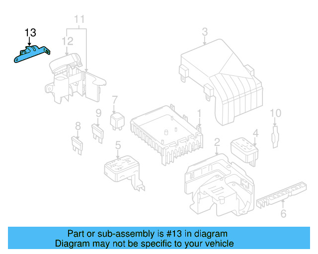 Junction Block Retainer Plate 1K0-972-591 - View 2