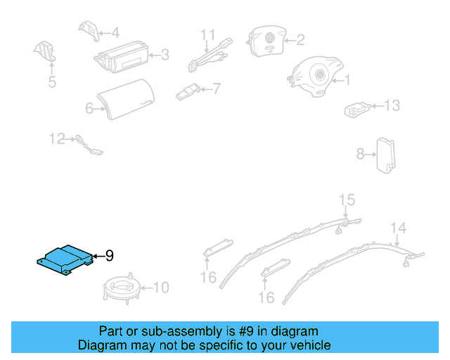 Control Module 1C0-909-605-F-017 - View 6