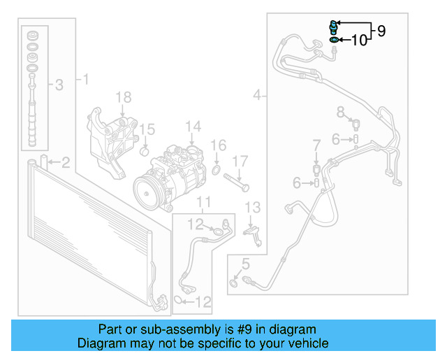 Pressure Sensor 4H0-959-126-C - View 32