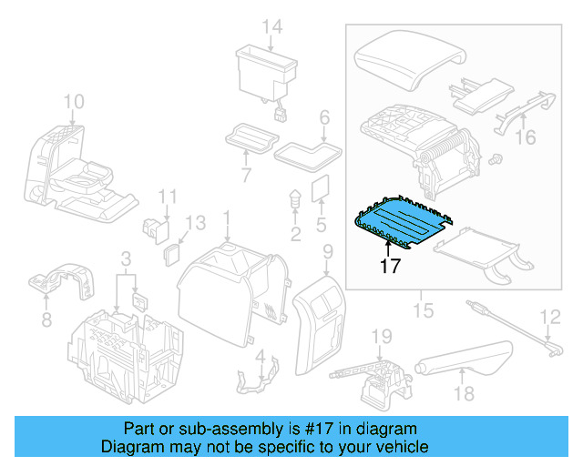 Inner Cover 1K0-864-249-C-9B9 - View 21