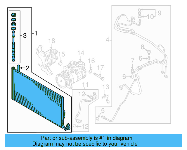 Condenser 7P0-820-411-B