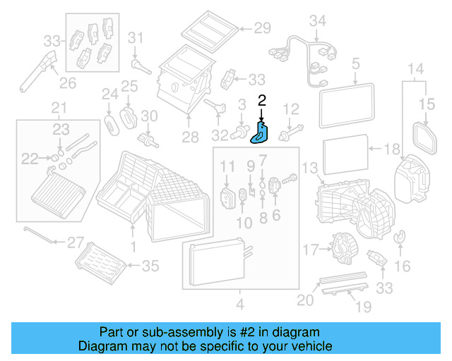 Evaporator Case Bracket 7P1-820-515 - View 2