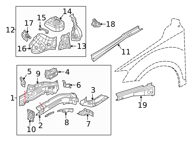 Apron Assembly Bracket 5QA-121-409 - View 2