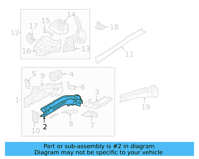 Inner Rail 5QA-803-106 - View 3