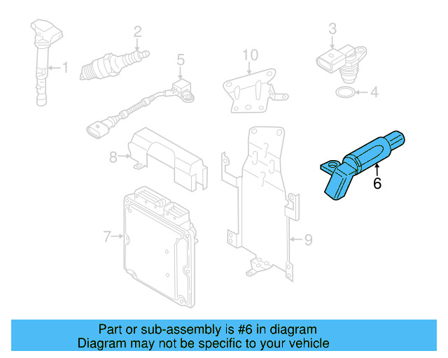 Crankshaft Position Sensor 059-906-433-K - View 15