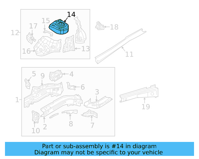 Strut Support 3QF-809-122
