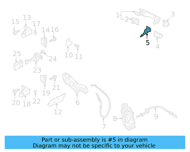 Lock Cylinder 107-837-167-GR - View 3