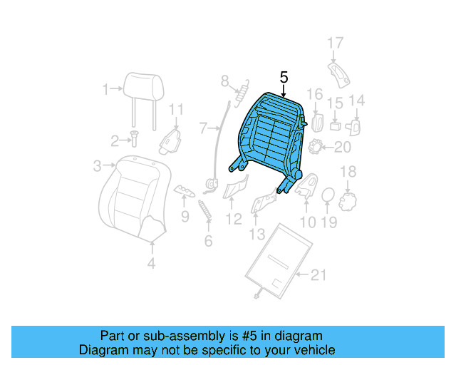 Seat Back Frame 1J3-881-045-LR