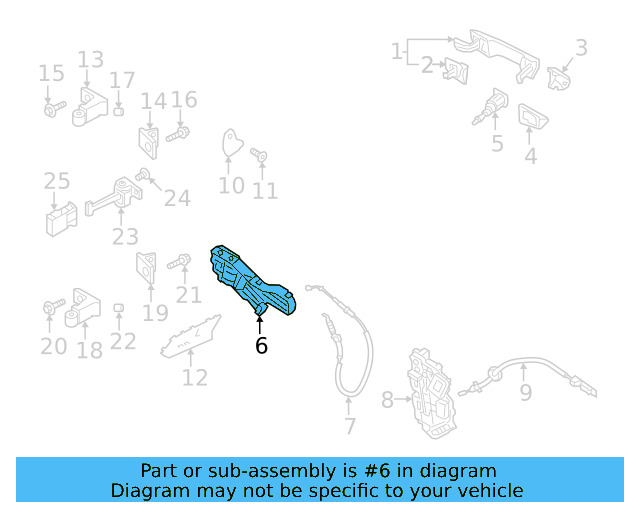Handle Plate 3G8-837-886-G - View 3