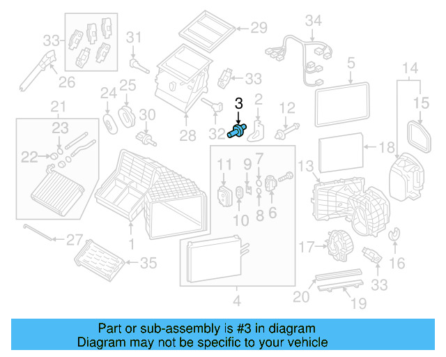 Evaporator Case Isolator 7L0-819-133 - View 5