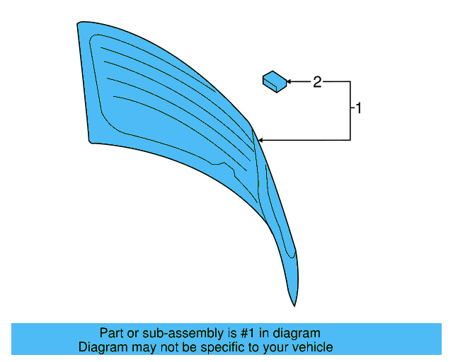 Lift Gate Glass 5G6-845-051-BJ-NVB - View 7