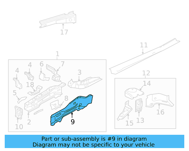 Outer Rail 5QA-804-105 - View 2