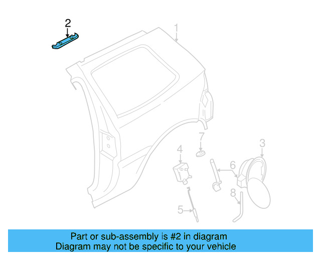 Quarter Panel Nut Plate 1J0-810-767-A - View 9