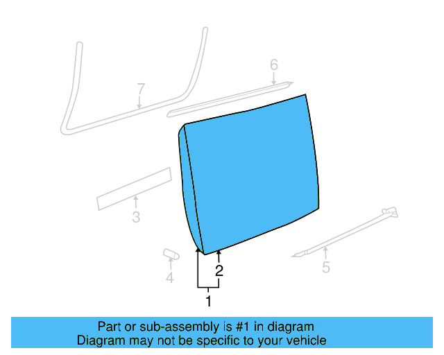 Door Shell 1Y0-831-052-N - View 6