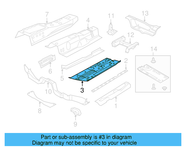 Floor Pan 5C5-803-205 - View 6