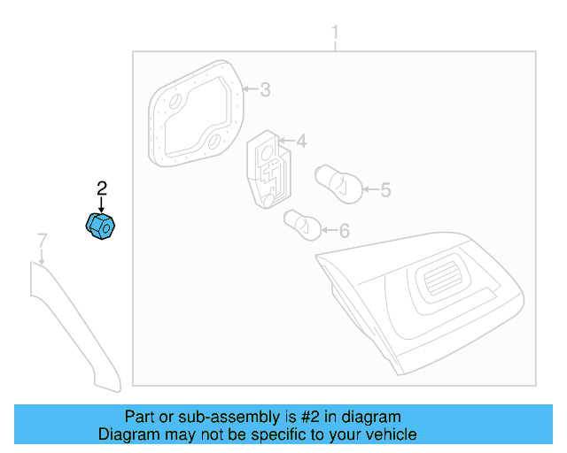 Backup Lamp Assembly Nut N-100-173-04 - View 37