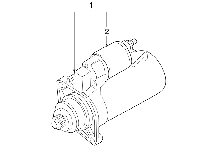 Starter 02M-911-023-S - View 2