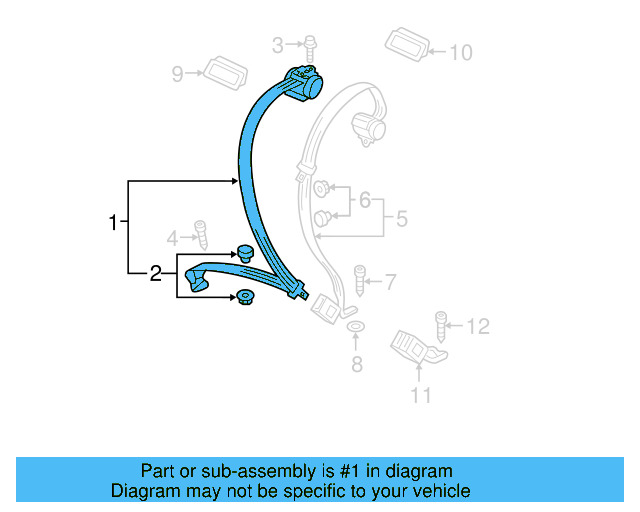 Outer Belt Assembly 5C6-857-805-RAA - View 2