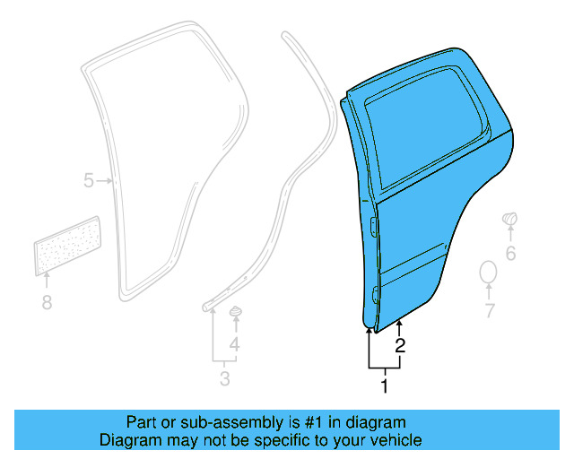 Door Shell 1J9-833-055-E