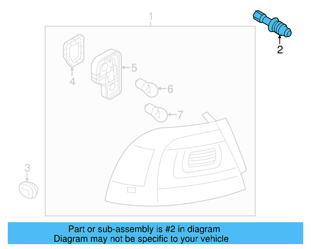 Tail Lamp Assembly Fastener 7P6-945-300-A - View 5