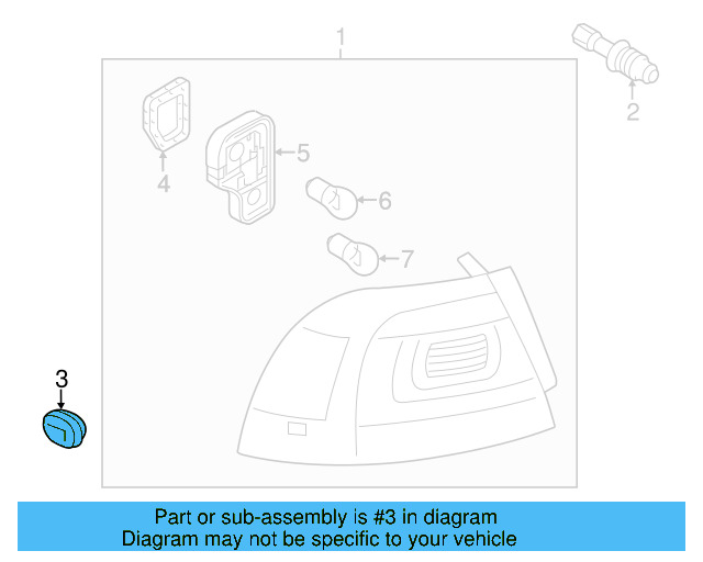 Tail Lamp Assembly Fastener 7P6-945-300-A - View 7