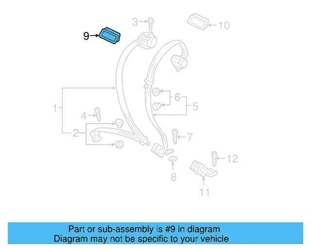 Seat Belt Guide 5C6-857-781-A-9B9