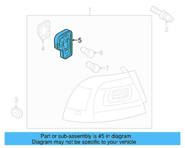 Tail Lamp Bulb N-017-732-6 - View 8