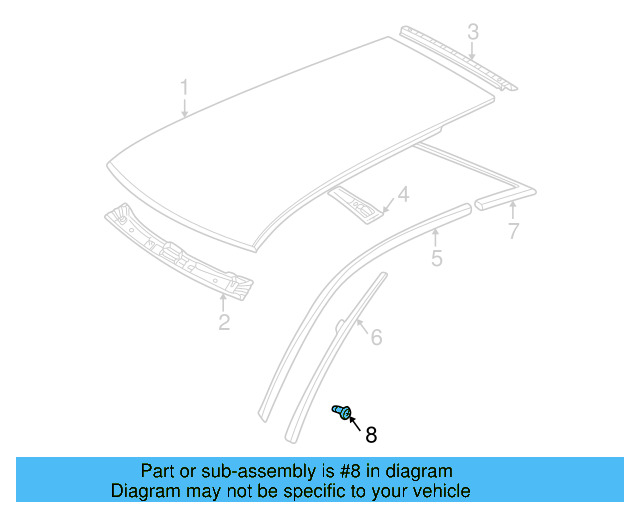 Roof Drip Molding Rivet N-907-878-02 - View 14