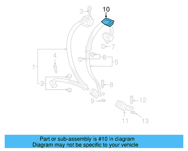 Seat Belt Guide 3C0-857-781-B-31X