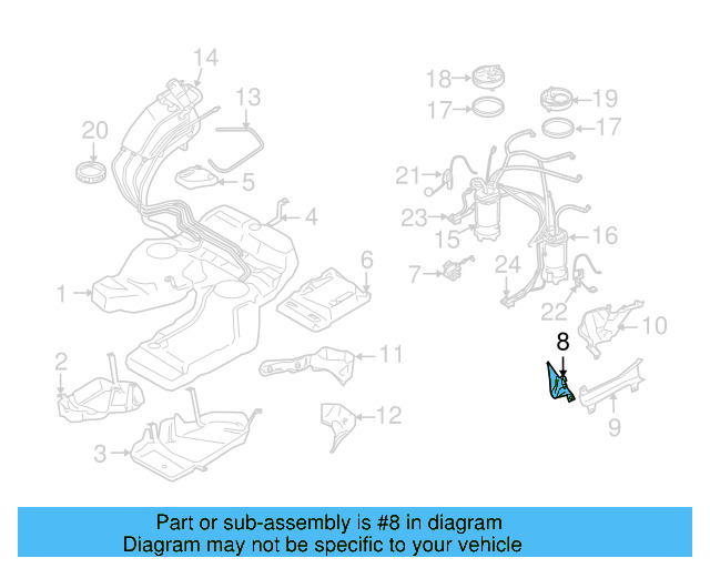 Fuel Tank Shield 7L0-201-399-B - View 3