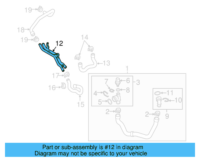 Water Pipe 5C0-121-070-J - View 20