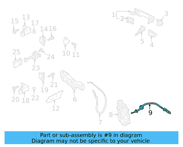 Opener Cable 3G8-837-085 - View 5