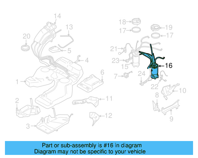 Fuel Pump Assembly 7L6-919-087-F - View 7