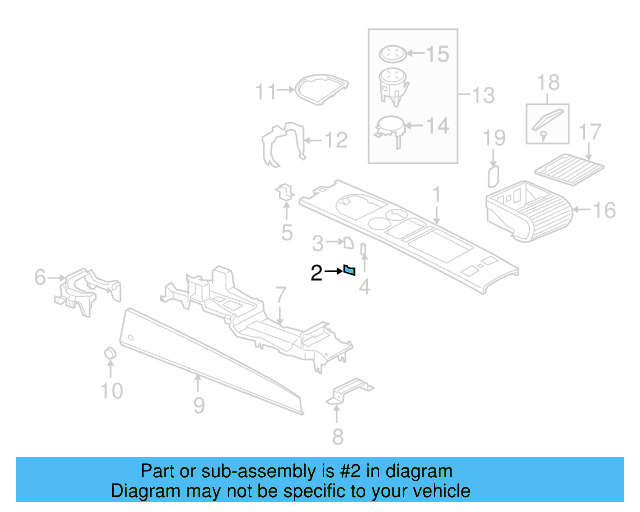 Finish Plate Stop 3D0-857-283 - View 4