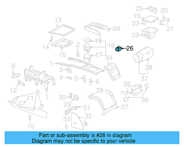 Mount Bracket 3D0-864-347-B - View 6