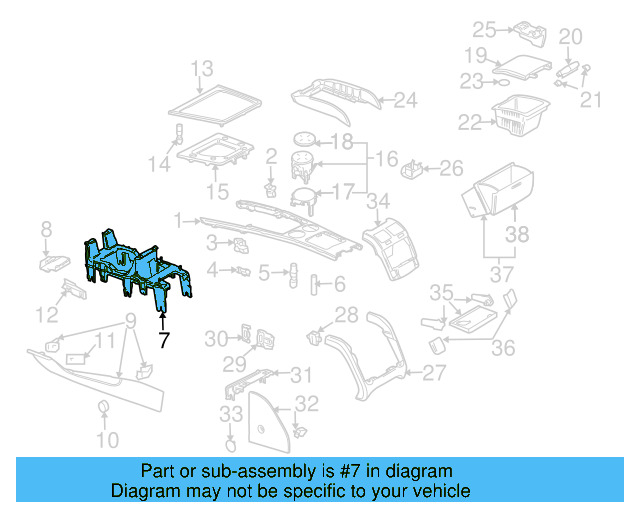 Mount Bracket 3D0-864-347-B - View 7