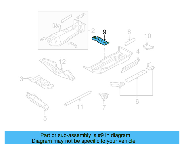 Seat Support 1J0-803-232-A - View 5