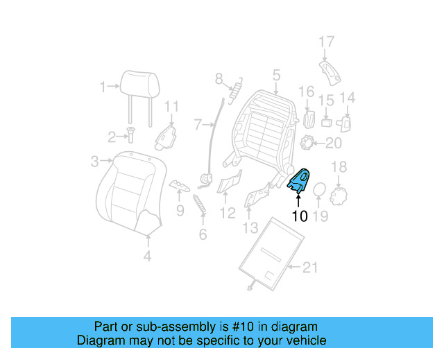 Recline Cover 1C0-881-477-A-U71