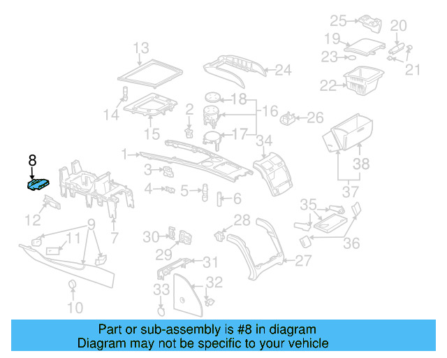Spacer 3D0-863-087 - View 3